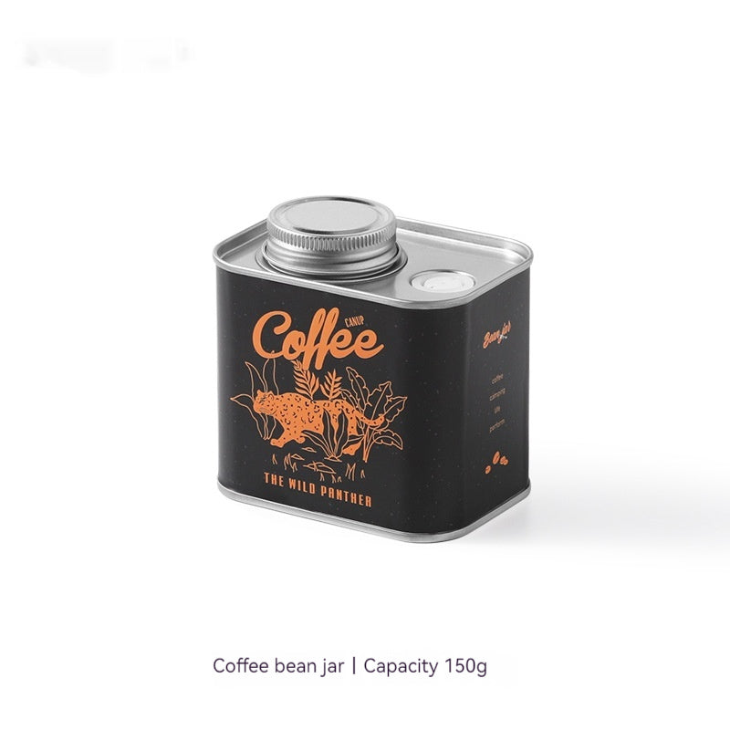 Coffee Bean Sealed Cans Outdoor Camping Tinplate Box Food Grade Packaging Storage Fresh-keeping Breathing Iron Cans - Eloy Royal