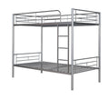 Barnaby Twin over Twin Metal Bunk Bed, Silver