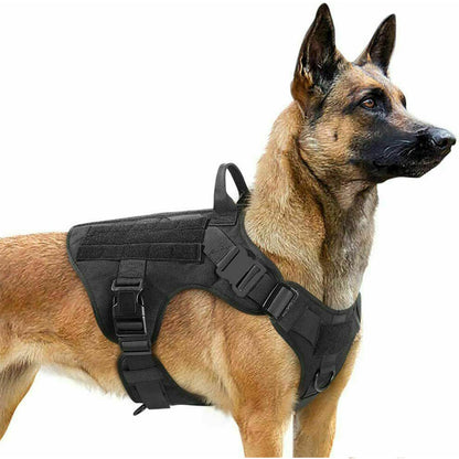 Military Tactical Dog Harness German Shepherd Adjustable Pet Dog Back - Eloy Royal