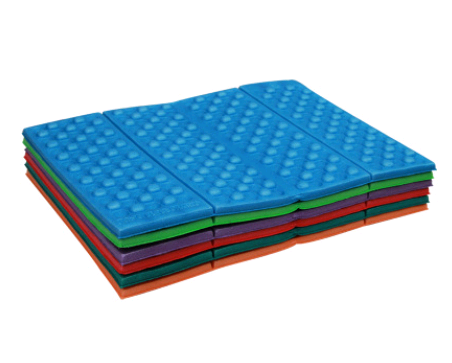 Four folding cushion portable light honeycomb XPE foam cushion single moisture-proof mini dirt-resistant mat - Eloy Royal