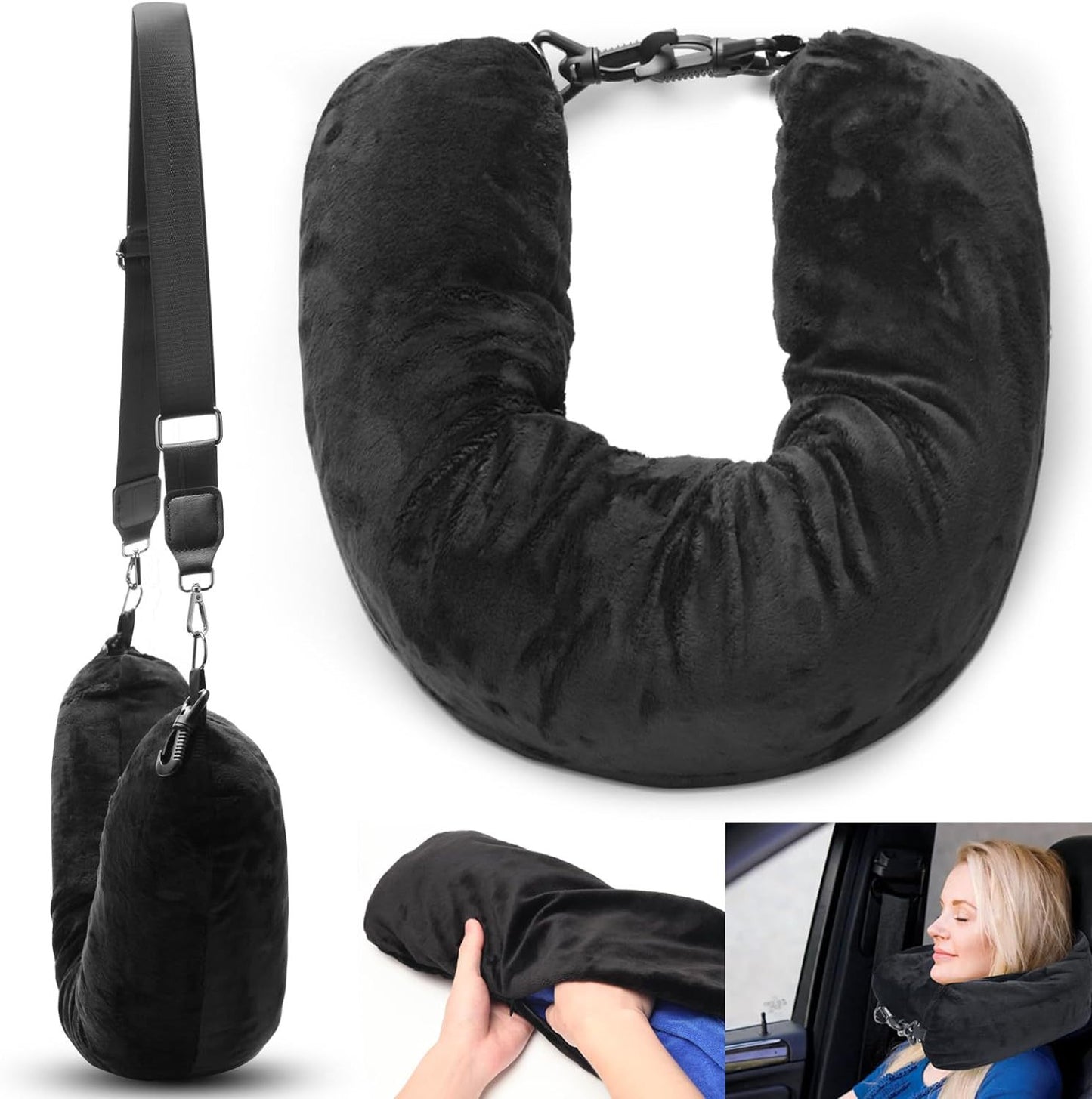 Refillable Travel Neck Pillowcase Buggy Bag - Eloy Royal