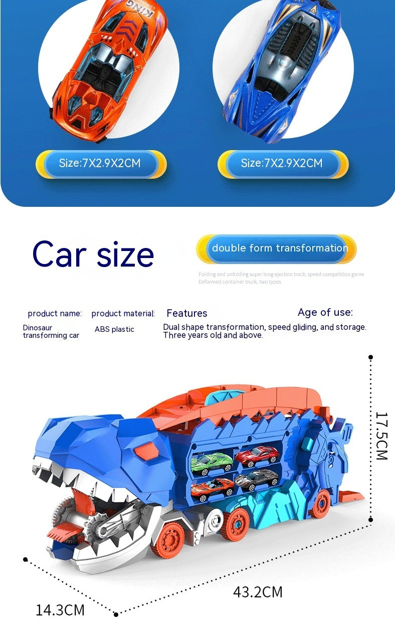 Tyrannosaurus Dinosaur Deformation Track Gliding Car