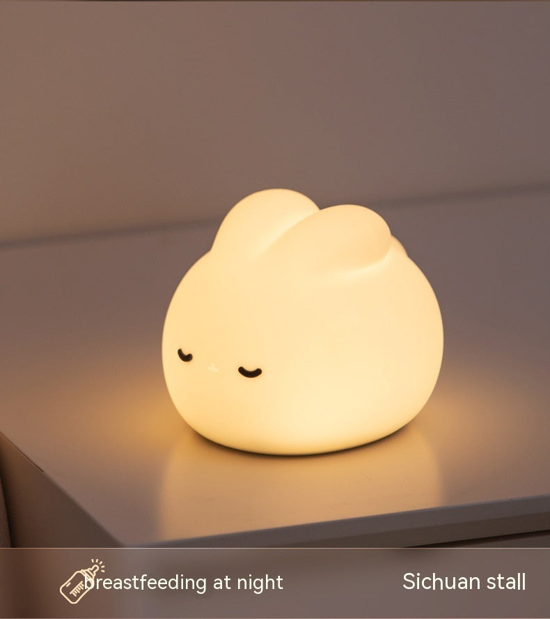 Simple Children Get Up Rabbit Silicone Sleeping USB Charging Night Light - Eloy Royal