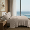 4 Pieces Cal King Cotton Sheet Set,Linen