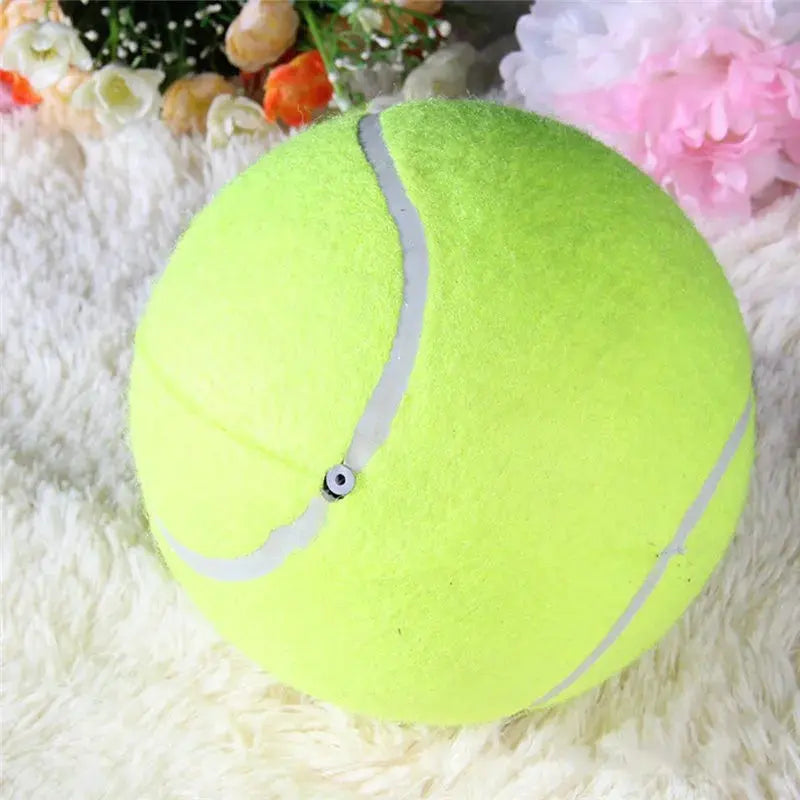 24CM Giant Tennis Ball For Dog Chew Toy Big Inflatable Tennis Ball Pet Dog Interactive Toys Pet Supplies Outdoor Cricket Dog Toy - Eloy Royal