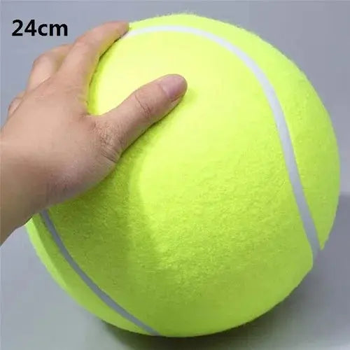 24CM Giant Tennis Ball For Dog Chew Toy Big Inflatable Tennis Ball Pet Dog Interactive Toys Pet Supplies Outdoor Cricket Dog Toy - Eloy Royal