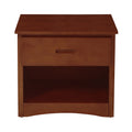 Nightstand Youth Engineered Wood Transitional Dark cherry