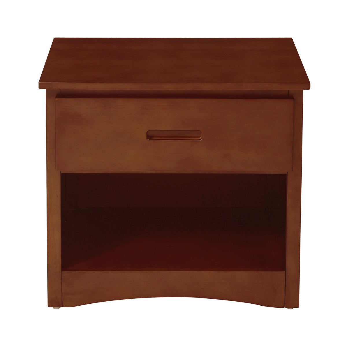 Nightstand Youth Engineered Wood Transitional Dark cherry