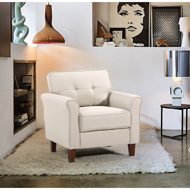 Mid-Century Accent Chair, Arm Chair for Living Room, Apartment, Guest Room & Home Office