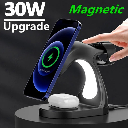 Fast Four In One Magnetic Wireless Fast Charger - Eloy Royal