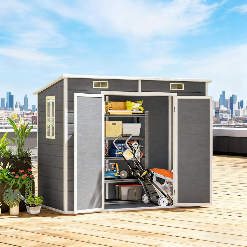 Backyard Shed with Floor for Backyard Patio Lawn