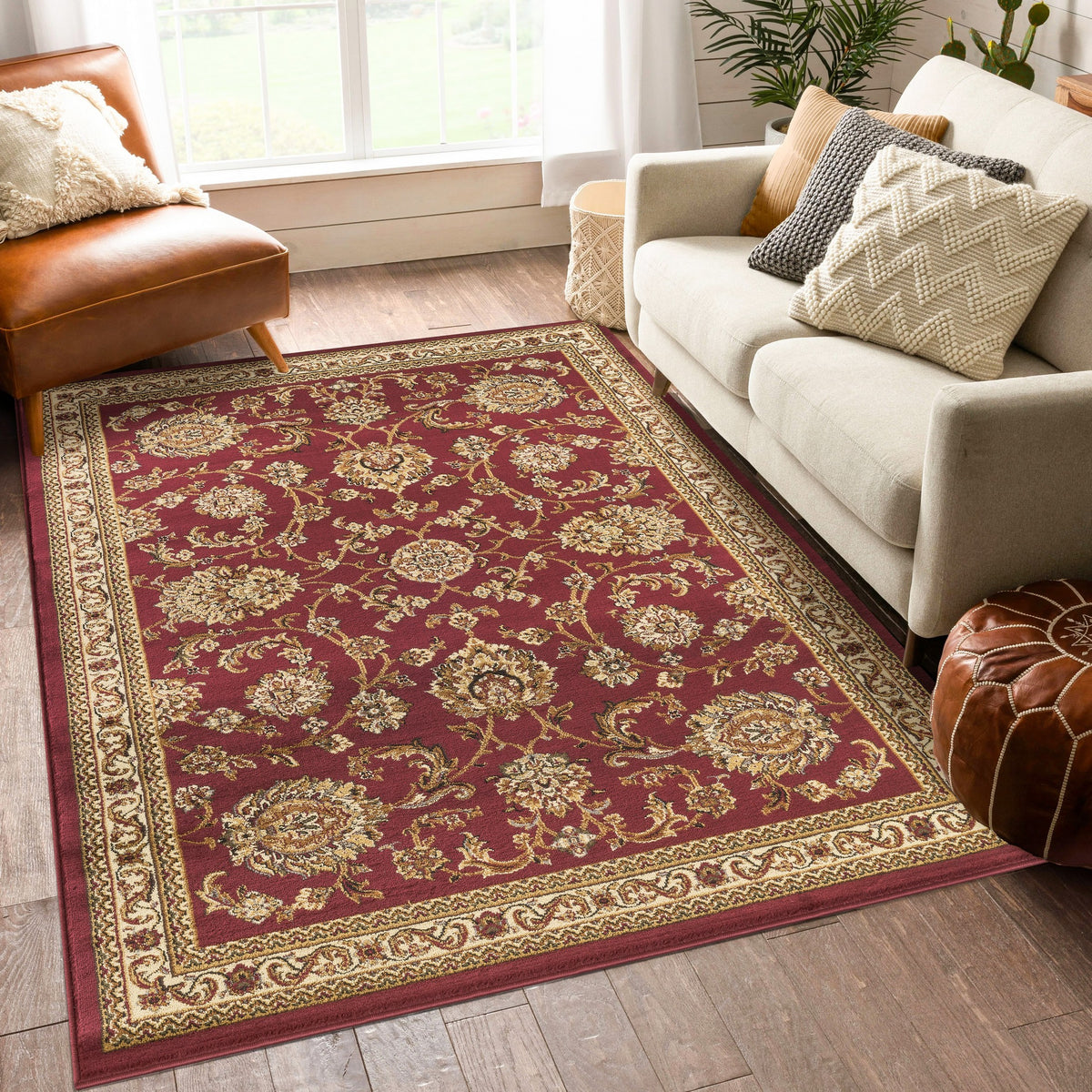 Classic GC_VIN5012 Red 7 ft. 10 in. x 10 ft. 3 in. Area Rug