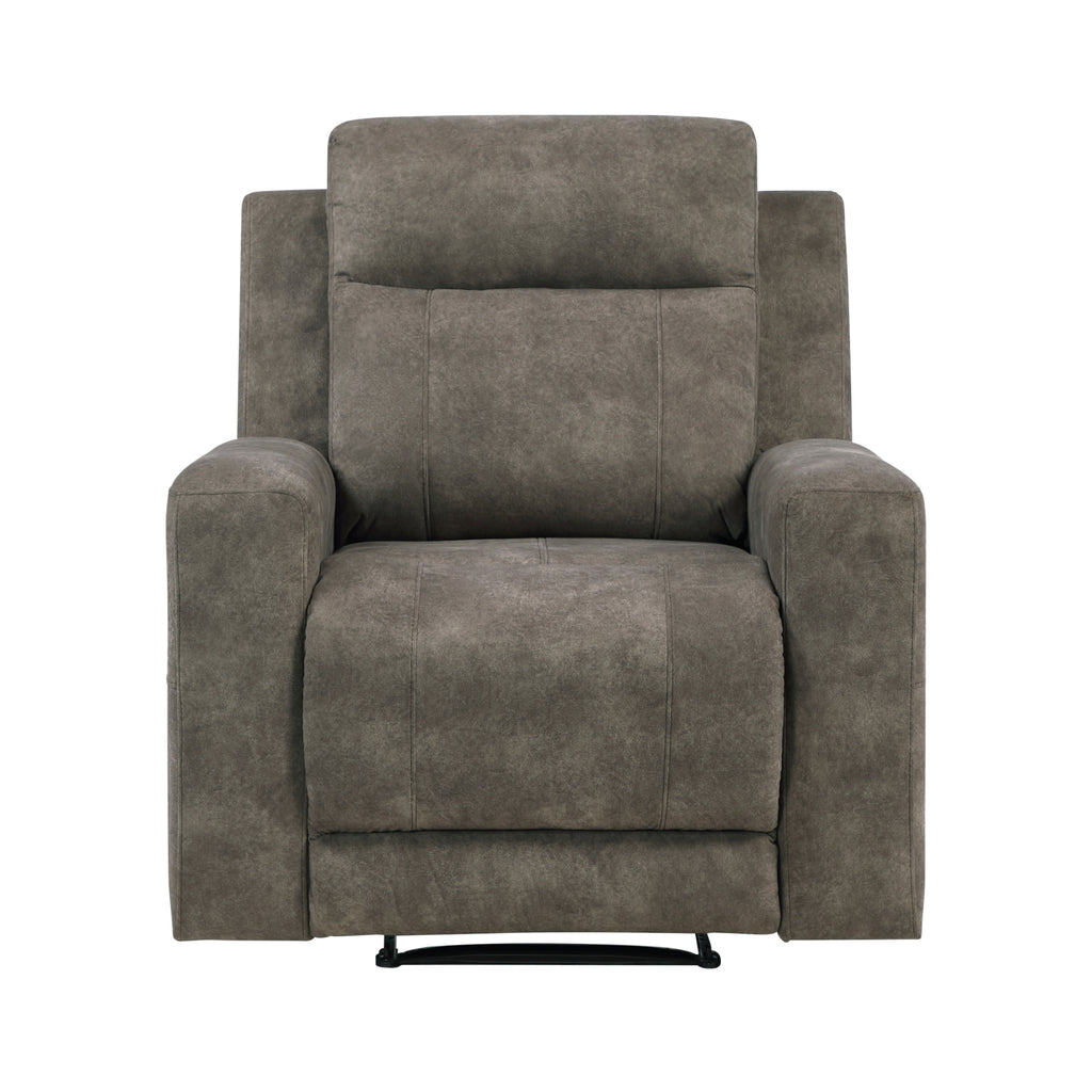 Reclining Chair Microfiber Brown