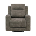 Reclining Chair Microfiber Brown