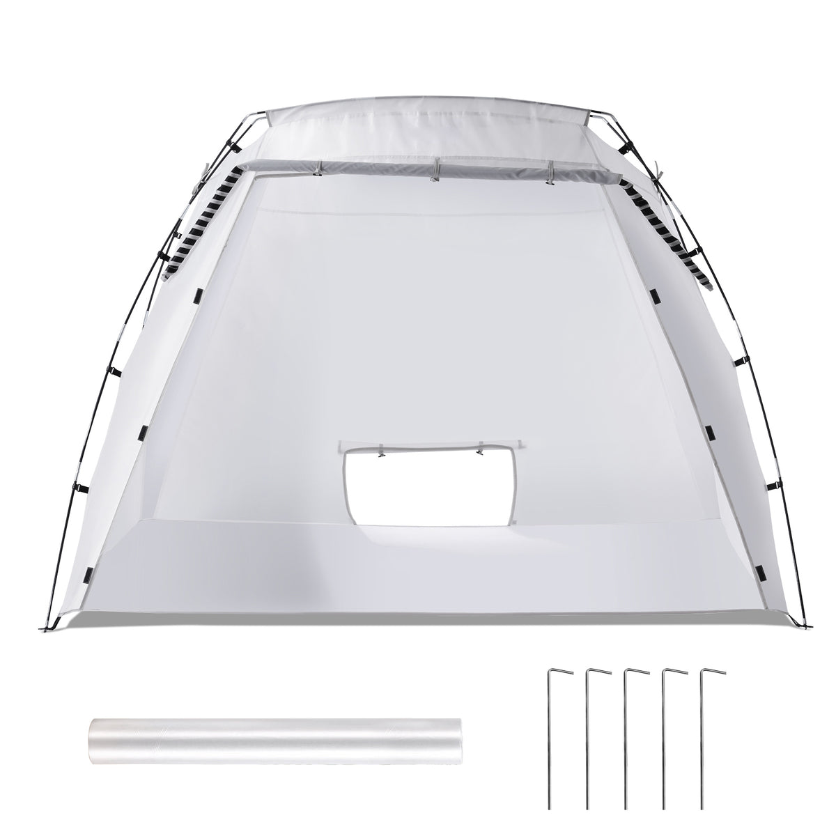 Portable Paint Booth, Larger Spray Paint Tent with Built-in Floor & Mesh Screen, Painting Tent Station for Furniture DIY Hobby Tool, 7.5x5.2x5.2ft Spray Paint Shelter