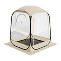 Pop up Sports Tent, 50x50 in Clear Bubble Tent for 1 Person, Waterproof Outdoor Pod with Floor Mat & Top Cover, Garden Igloo Dome Tents Camping Shelter for Events Fishing Cheering