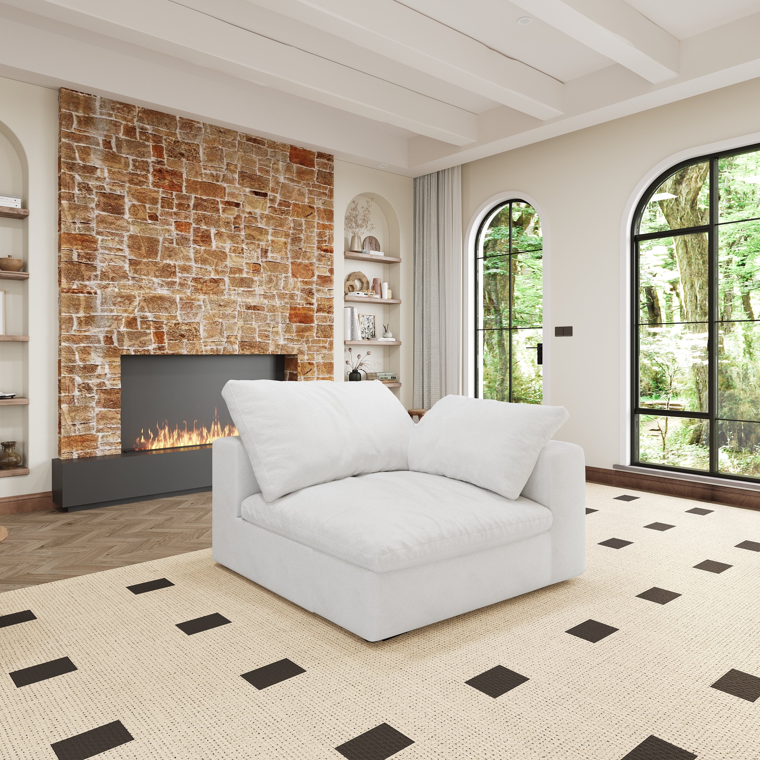 sofa seater with armrest