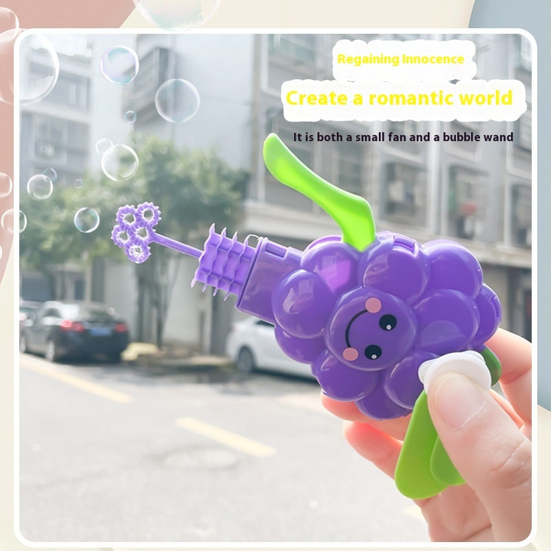 Mini Hand Pressure Fan Bubble Wand Toy