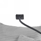 Modern Style Single Sofa Couch with Storage, USB Ports, Cup Holders, and Phone Holder, Grey Corduroy, 41.7' - Eloy Royal