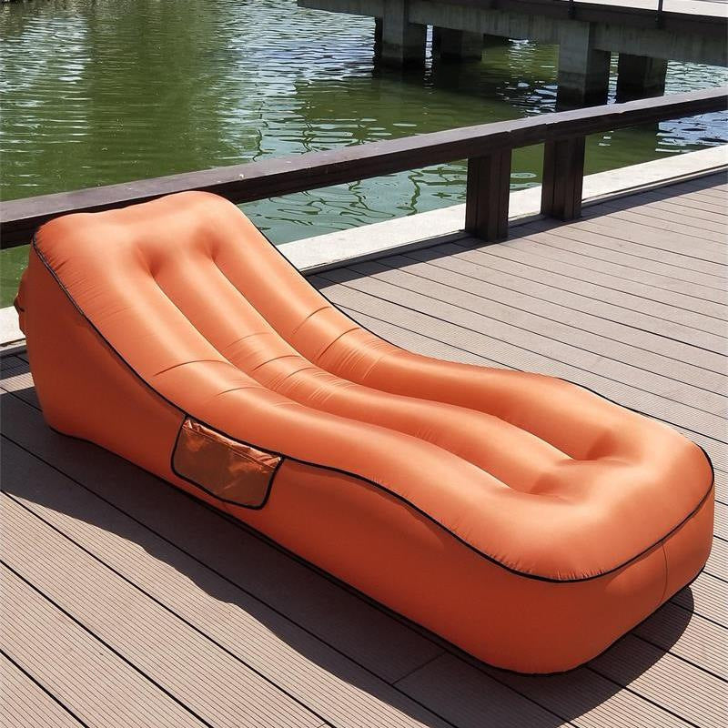 Camping Sofa Inflatable Sofa Portable Air Bed Outdoor Airbed Casual Beach Recliner Floatation Bed - Eloy Royal