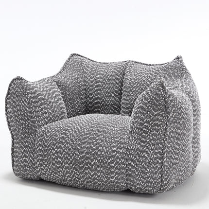 Comfortable Chenille Sofa Chairs with Highly Resilient Foam for Living Rooms and Bedrooms, Square Lazy Sofas for Adults