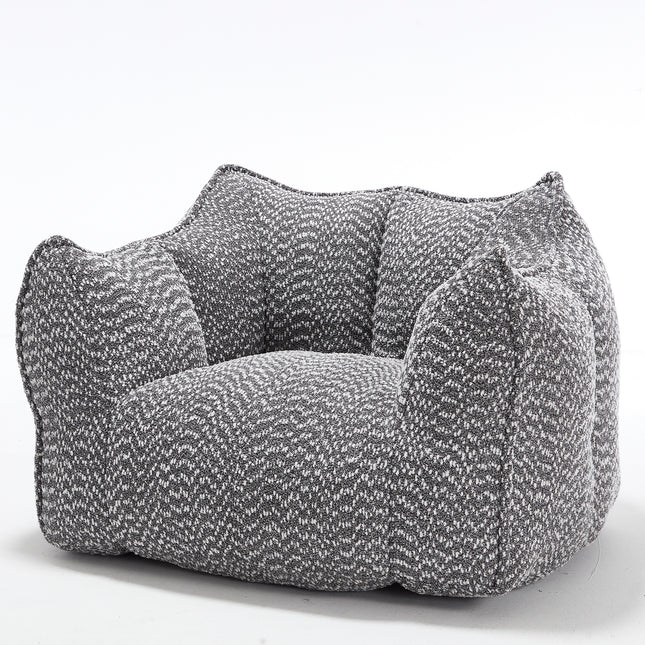 Comfortable Chenille Sofa Chairs with Highly Resilient Foam for Living Rooms and Bedrooms, Square Lazy Sofas for Adults