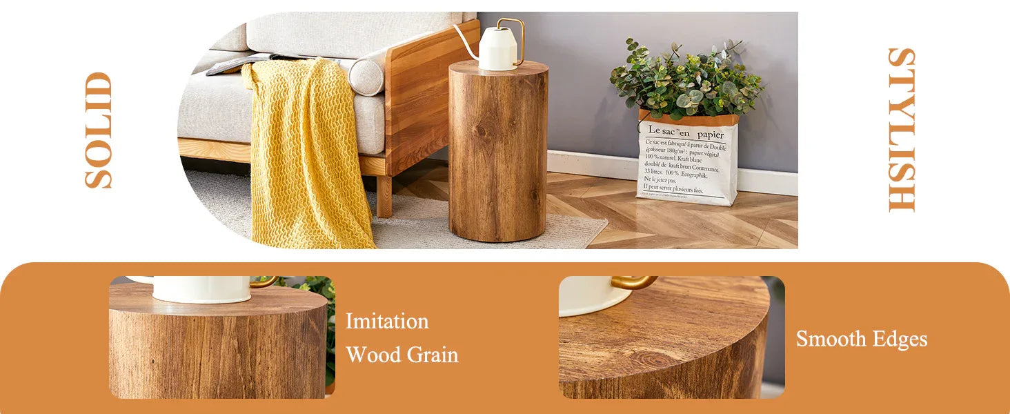 The cylindrical table with its patterned design can be easily integrated into a variety of interior styles, from coffee tables to small dining tables, workbenches or makeshift writing desks. - Eloy Royal