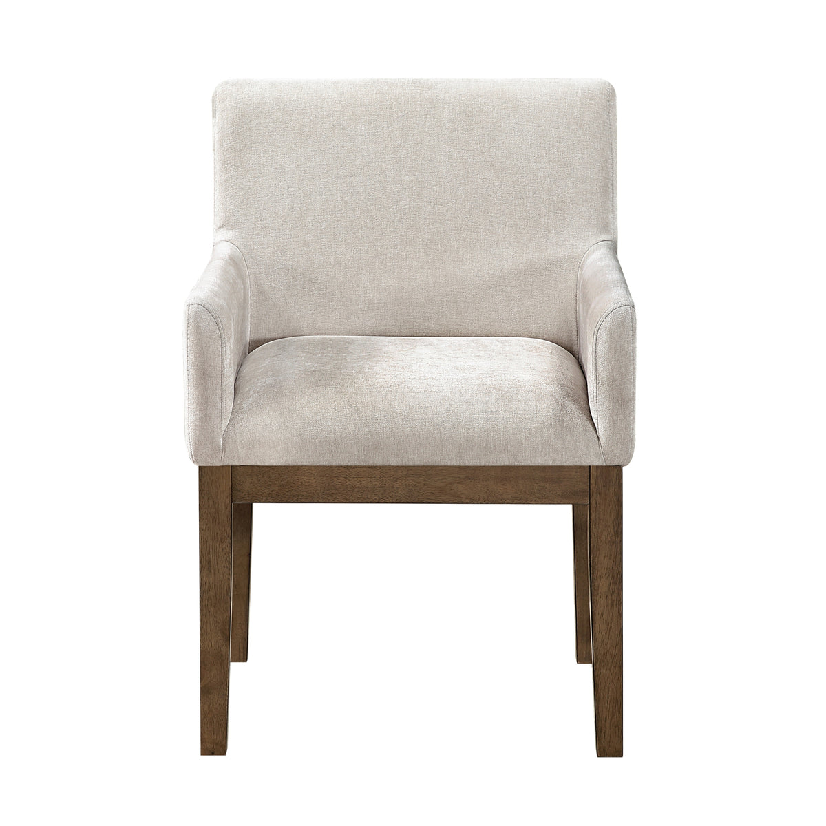 Arm Chairs Dining Room Wood Veneer Farmhouse Brownish Set of 4 gray