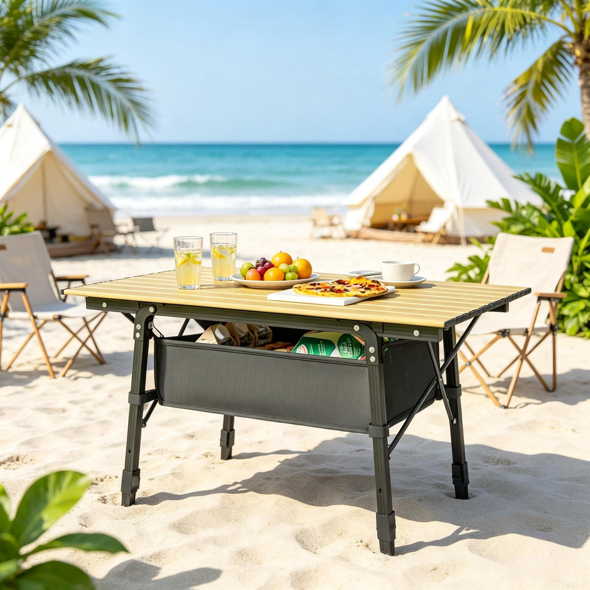 Compact Camp Table,Portable Folding Table,Outdoor Dining Table