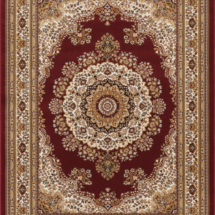 Manchester GC_HER5007 Red . 10 in. x . 6 in. Area Rug
