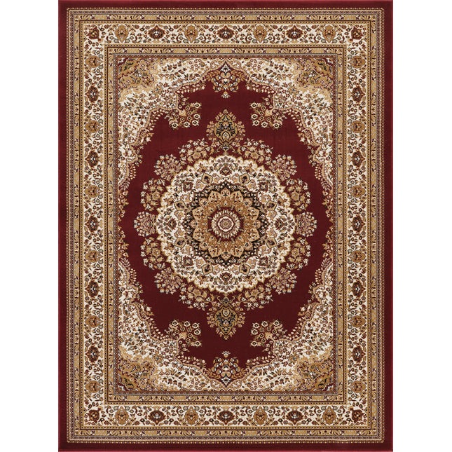 Manchester GC_HER5007 Red . 10 in. x . 6 in. Area Rug