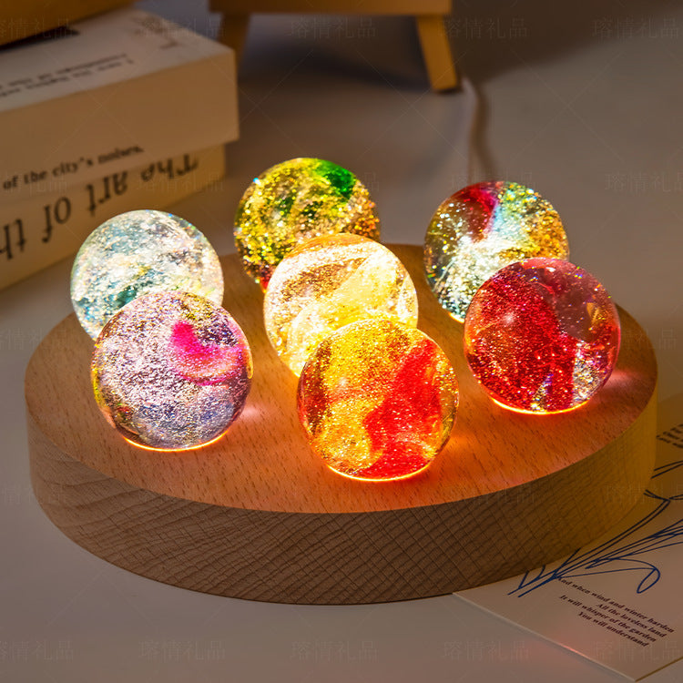 Creative Colored Glaze Luminous Crystal Ball - Eloy Royal