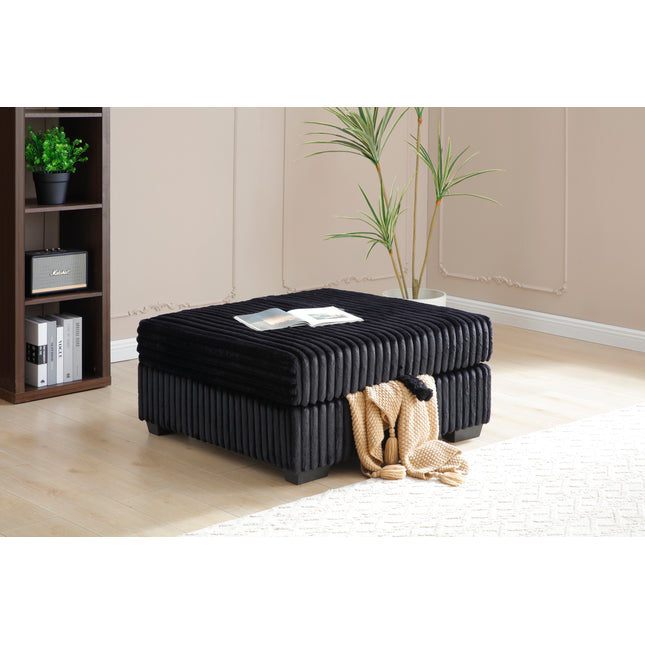 Teddy G00183-O Ottoman  BLACK