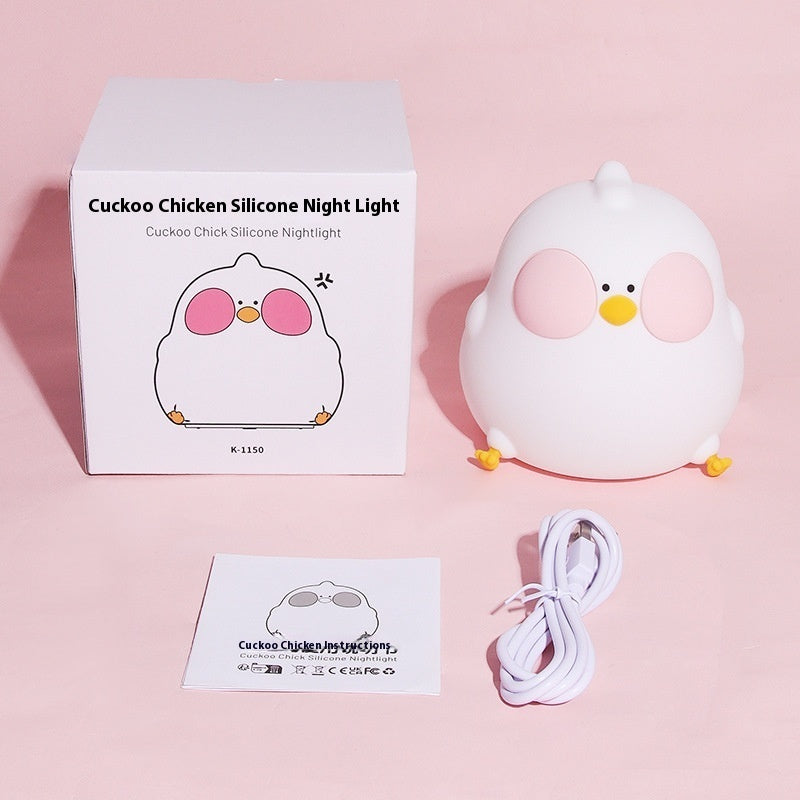 Cool Chicken Silicone Night Lamp Creative RGB Colorful Remote Control Night Light - Eloy Royal