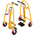 2PACK Furniture and Crate Mover,Heavy Duty Furniture Movers Industrial Machinery Mover,Used for Safely Transporting Cabinets, Furniture, and Crates,Yellow