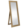 Andropov Mango Full Length Standing Mirror in Warm Mango Finish with Shatterproof Glass and Modern Wood-look Frame