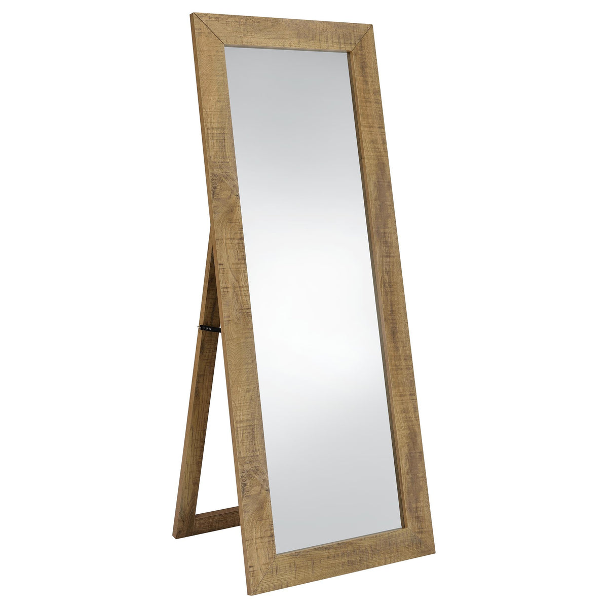 Andropov Mango Full Length Standing Mirror in Warm Mango Finish with Shatterproof Glass and Modern Wood-look Frame