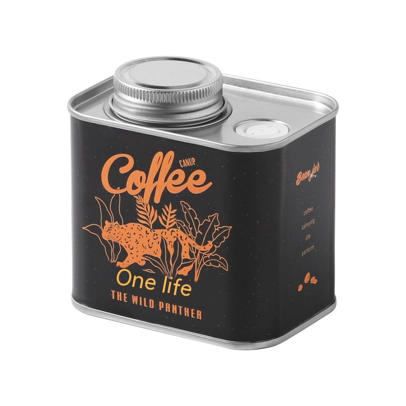 Coffee Bean Sealed Cans Outdoor Camping Tinplate Box Food Grade Packaging Storage Fresh-keeping Breathing Iron Cans - Eloy Royal