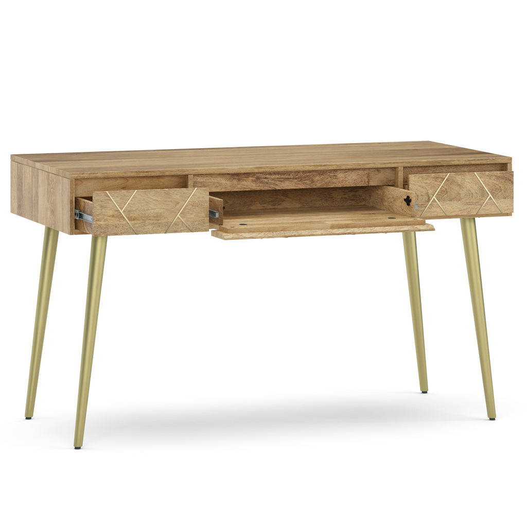 Spartan SOLID MANGO WOOD Desk in Natural