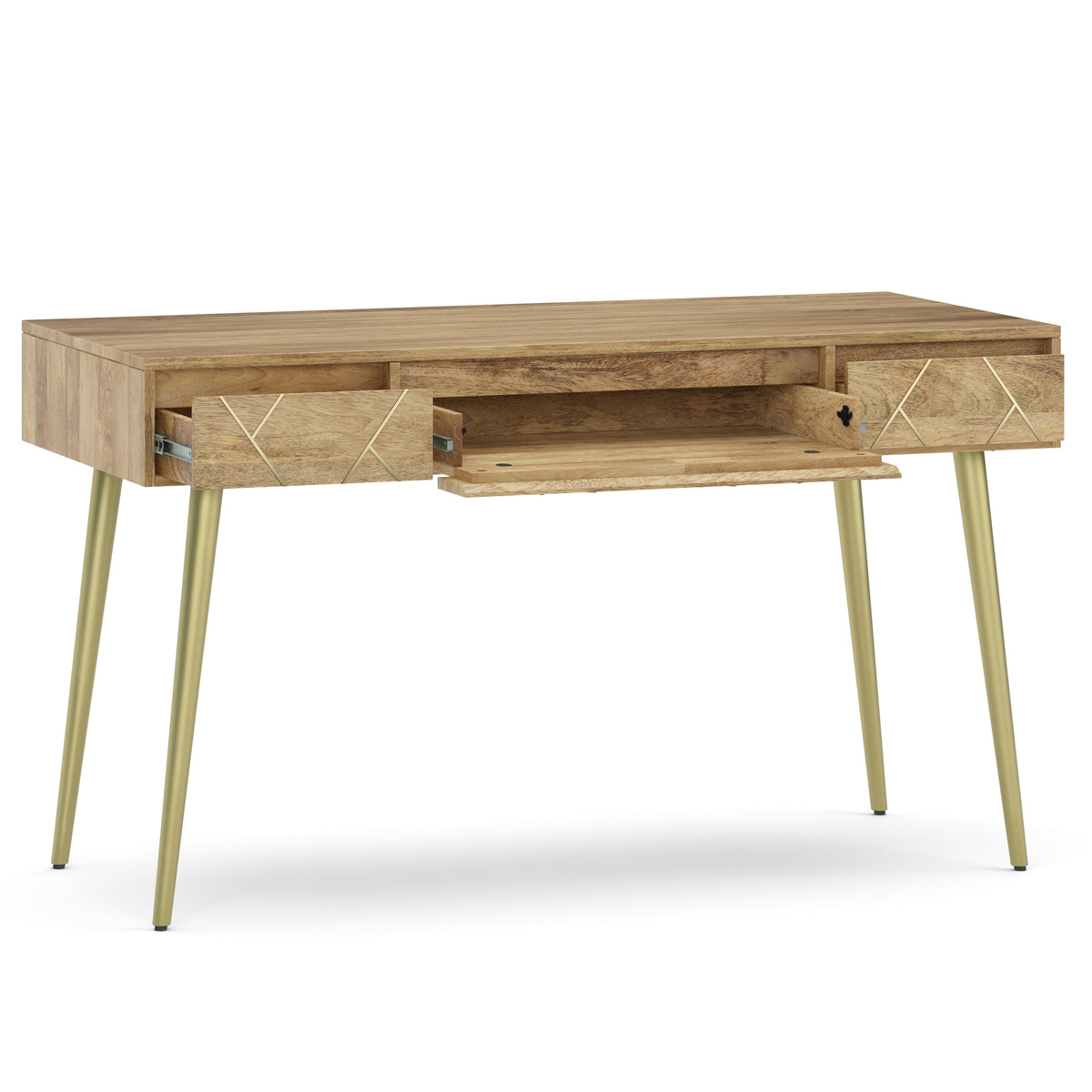 Spartan SOLID MANGO WOOD Desk in Natural