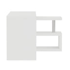 Modern 47'L Swivel Top Desk-High Gloss White - Eloy Royal