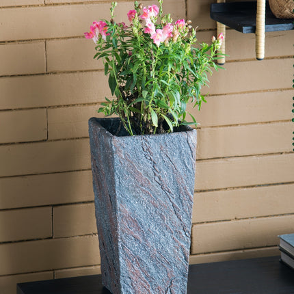 7.5x7.5x15' Cement Planter Small, Indoor Outdoor Garden Functional Decor