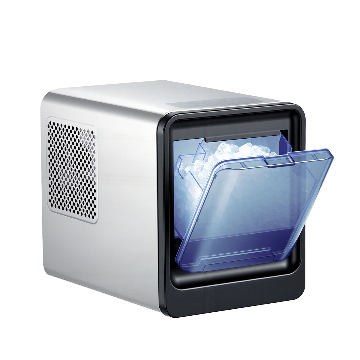 Countertop Ice Maker, 33 lbs per Day, Self-Cleaning Portable Machine with Scoop, Drawer-Style Ice Access, Nugget Ice-Making Machine with Chewable Ices for Home, Kitchen, Office, Bar & Party
