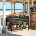 Patio Planter Box,Garden Bed,Outdoor Planter Box,Spacious Gardening Bed