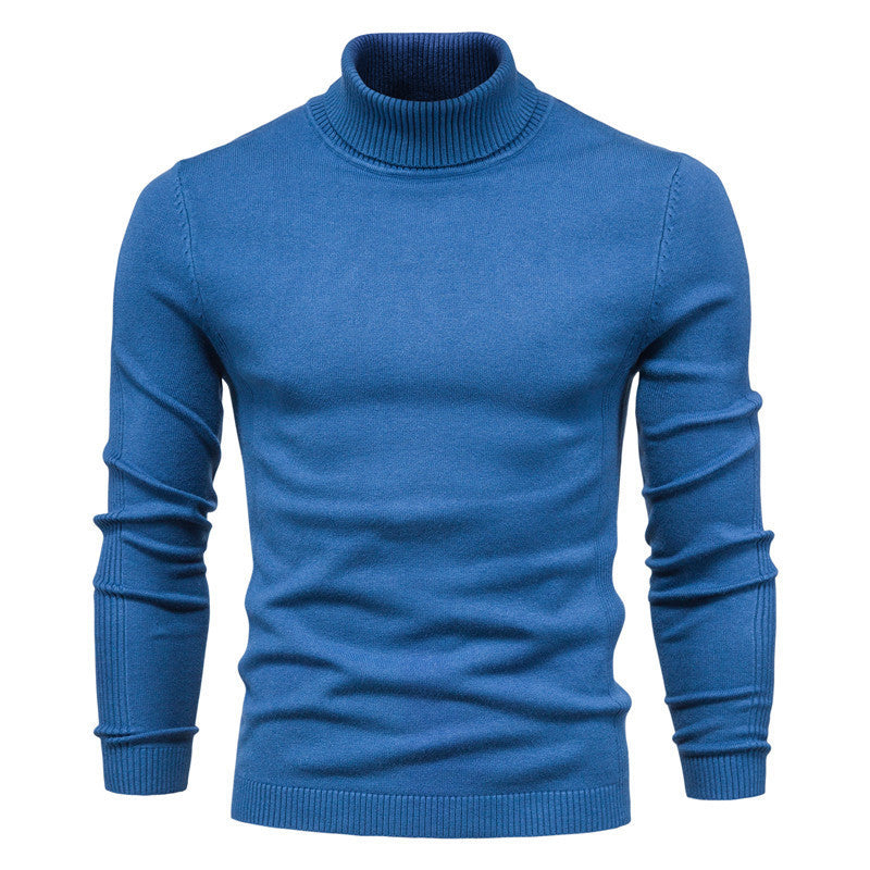 High Neck Men's Casual Knit Sweater