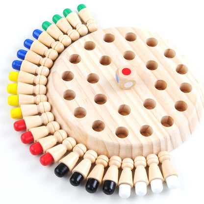 Wooden Children's Early Education Boutique Pattern Memory Chess Kindergarten Training Centralized Memory Parent-child Interactive Educational Toys