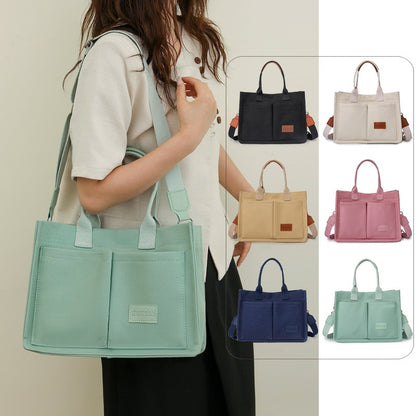 New Women's Canvas Bags Casual Retro Portable Large Capacity Multi-layer Bag - Eloy Royal