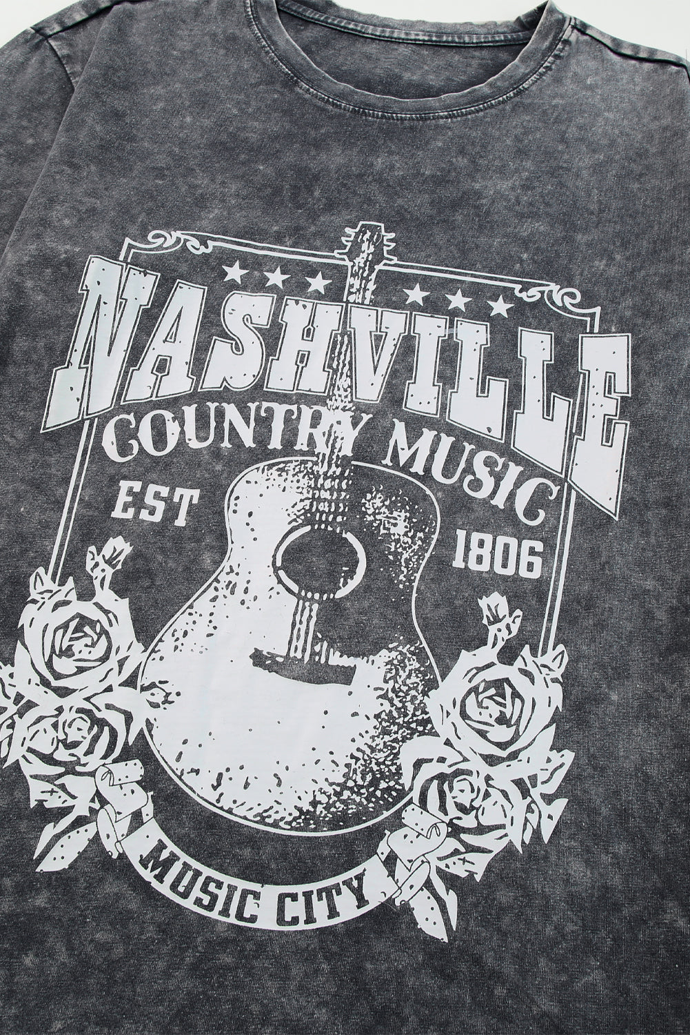 Red Nashville Rock Band T Shirt Vintage Washed Tee - Eloy Royal