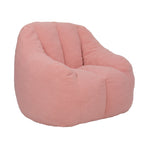Comfy Bean Bag Chair with Memory Foam Filler – Tufted Soft Stuffed Bean Bag Sofa for Dorm, Apartment, or Living Room – Pink
