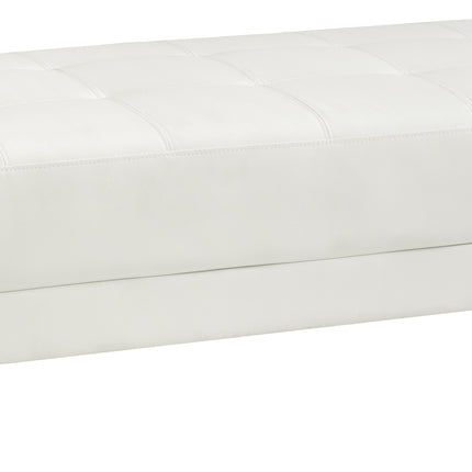 Contemporary White Ottoman For Modern Spaces